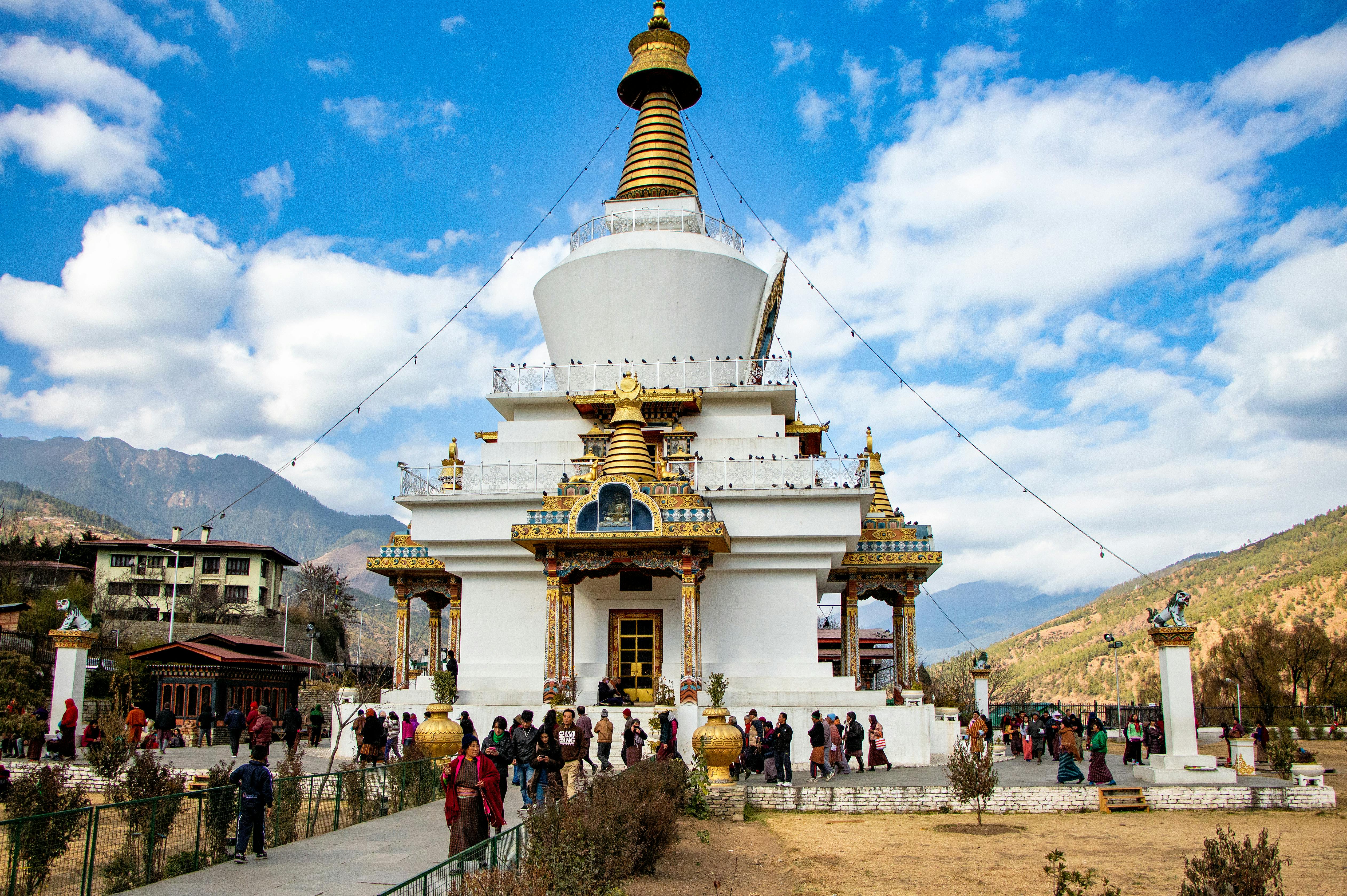 The Memorial Chorten in Thimphu City